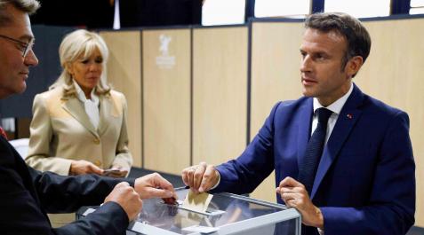 El presidente Emmanuel Macron El presidente Emmanuel Macron