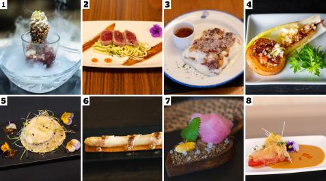 Ocho creaciones compiten por ser el mejor pincho con estrella de la merindad de Estella Pinchos