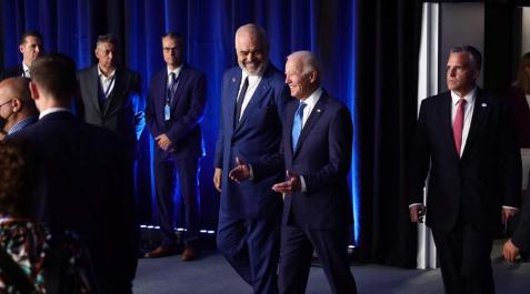 Cumbre de la OTAN El presidente de Estados Unidos, Joe Biden, a su llegada a la reunión del Consejo del Atlántico Norte