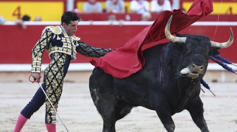 Alejandro Talavante, durante la lidia a su segundo de la tarde Alejandro Talavante, durante la lidia a su segundo de la tarde
