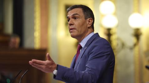 El presidente del Gobierno, Pedro Sánchez El presidente del Gobierno, Pedro Sánchez, interviene en la segunda jornada de la 26 edición del Debate sobre el Estado de la Nación, en el Congreso de los Diputados