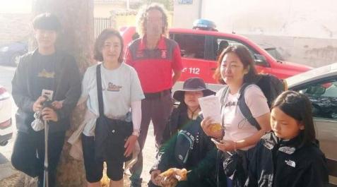 peregrina localizada La Policía Foral encontró a la joven peregrina