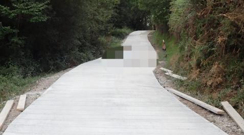 ciclista-fallecido-bera Pista en la que fue hallado el ciclista fallecido en Bera