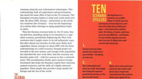 Los acontecimientos de Wired. La página de 'Wired' con los posibles desastres.