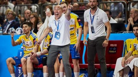 Kielce Talant Dujshebaev, entrenador del Kielce, en un encuentro de la Liga de Campeones