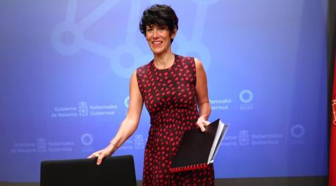 Elma Saiz, portavoz del Gobierno de Navarra y consejera de Economía y Hacienda Elma Saiz, portavoz del Gobierno de Navarra y consejera de Economía y Hacienda