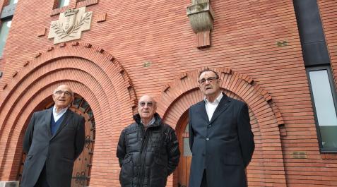 Hermanos San Rafael 3 Desde la izquierda, Gabino Gorostieta, Javier Murillo y Alfonso Mendióroz.