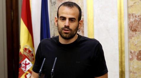 Miguel-angel-Bustamante El diputado de IU Miguel Ángel Bustamante, en el Congreso de los Diputados