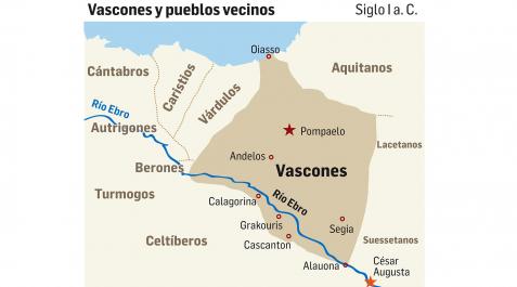 Vascones Mapa de los vascones y sus pueblos vecinos