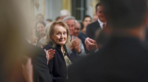 Annie Ernaux Premio Nobel Literatura 2022 Annie Ernaux, Premio Nobel de Literatura 2022, durante la ceremonia de aceptación del premio celebrada en Estocolmo el 7 de diciembre.
