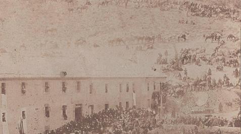 Detalle de la Javierada de 1896. Detalle de la Javierada de 1896.