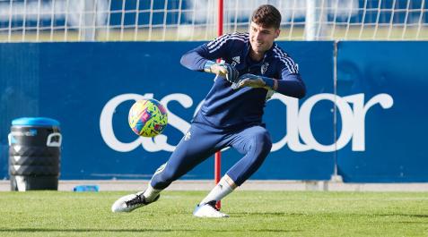 2022-2702195 Juan Pérez, en un entrenamiento en Tajonar