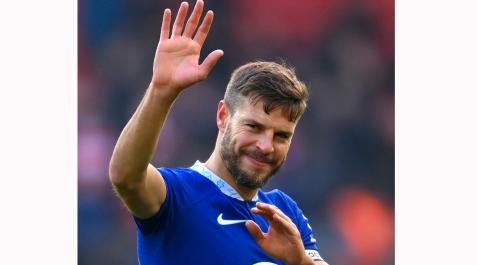 El navarro César Azpilicueta, en su partido 500 con el Chelsea César Azpilicueta