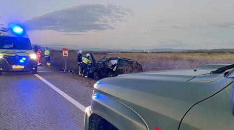 accidente-lerin Estado en el que ha quedado el vehículo tras el accidente