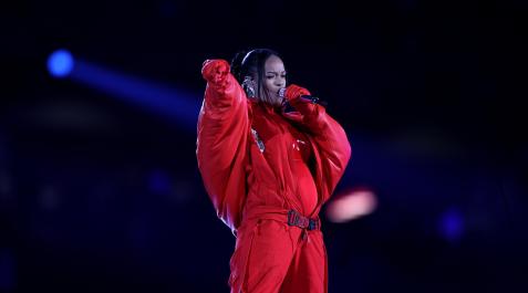 Rihanna Super Bowl Rihanna actúa durante el descanso de la Super Bowl