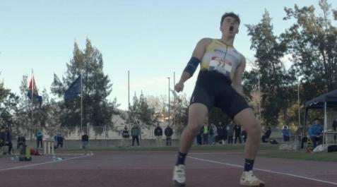 manu Manu Quijera, durante su concurso de ayer, que le valió la mínima para la Copa de Europa