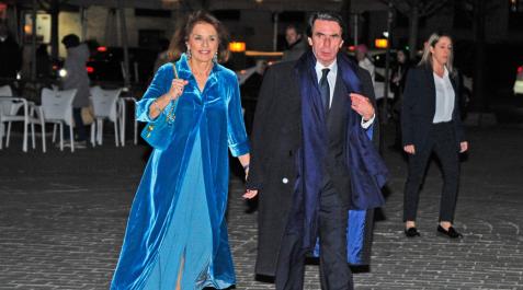 José Maria Aznar y Ana Botella llegan al Teatro Real José Maria Aznar y Ana Botella llegan al Teatro Real
