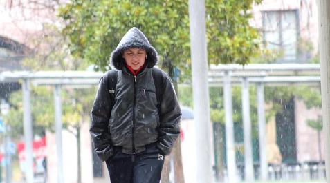 Después de meses de sequía, por fin la lluvia se presenta en Navarra.