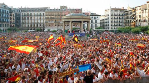 La final de la Eurocopa podrá verse en pantalla gigante en Pamplona La final de la Eurocopa podrá verse en pantalla gigante en Pamplona