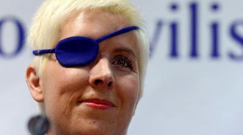 Rueda de prensa de María de Villota_14 María de Villota compareció este jueves ante los medios de comunicación, más de tres meses después de sufrir un grave accidente y agradeció el apoyo de parte de sus compañeros de la Fórmula Uno