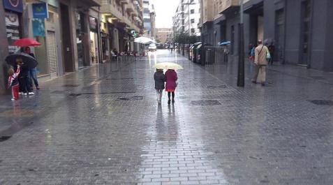 Navarra está en alerta roja por lluvias y en muchos puntos de la comunidad no ha dejado de llover en todo el día.