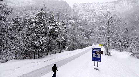 Nueva nevada en Navarra_5 Imágenes de este martes 12 de febrero