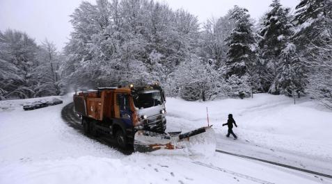 El norte de Navarra vive una nevada El norte de Navarra vive una nevada