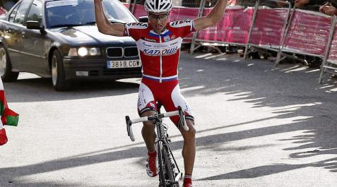 Simon Spilak, vencedor en solitario por delante de Igor Antón Simon Spilak, vencedor en solitario por delante de Igor Antón
