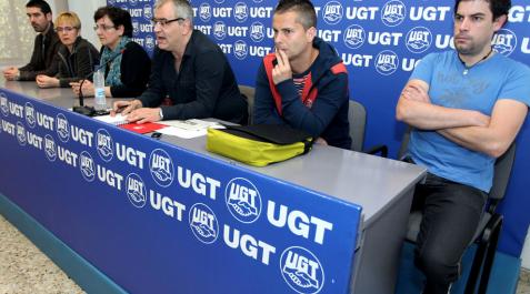 UGT denuncia ante la policía las presiones de LAB en la Barranca UGT denuncia ante la policía las presiones de LAB en la Barranca
