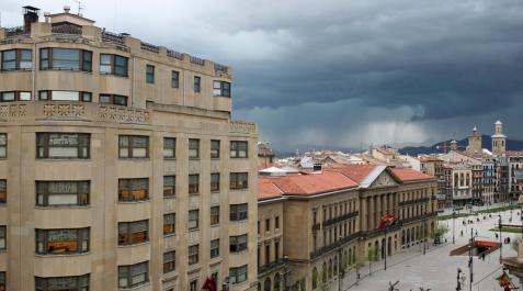 Sábado con alertas por viento y nieve en varias zonas de Navarra