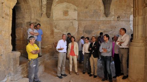 La restauración del claustro de Fitero estará concluida para finales de año La restauración del claustro de Fitero estará concluida para finales de año