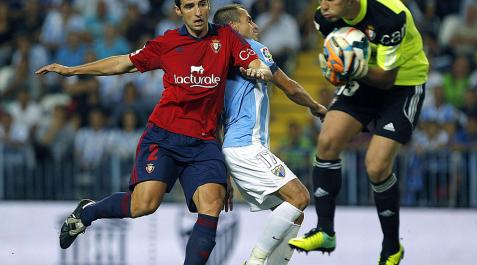 Málaga 0 - Osasuna 1_6 Imágenes de la victoria rojilla en La Rosaleda