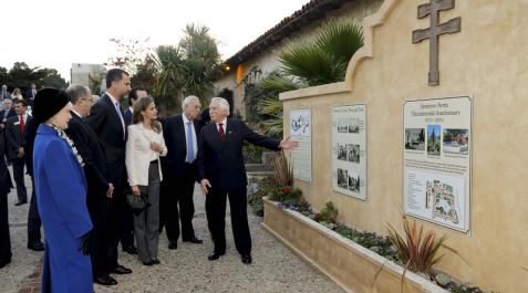 Los Príncipes rinden homenaje al evangelizador de California Los Príncipes rinden homenaje al evangelizador de California