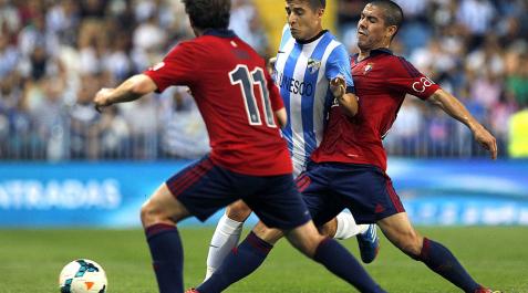 Málaga 0 - Osasuna 1_11 Imágenes de la victoria rojilla en La Rosaleda