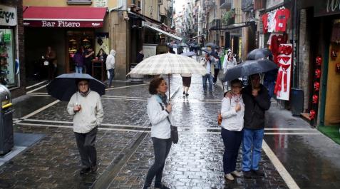La lluvia deja desde el lunes más de 100 litros en el norte de Navarra