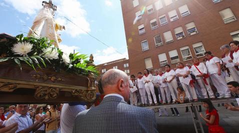 La Virgen de la Asunción protagoniza el segundo día de fiestas de Burlada La Virgen de la Asunción protagoniza el segundo día de fiestas de Burlada
