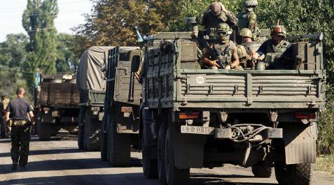 Según las milicias prorrusas la ciudad de Lugansk ha sido casi destruida Según las milicias prorrusas la ciudad de Lugansk ha sido casi destruida