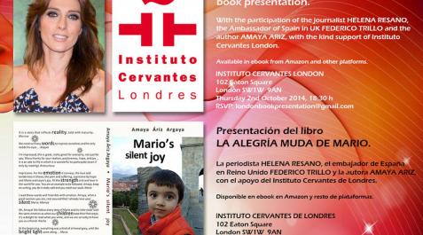 'La alegría muda de Mario' se presentará el 2 de octubre en Londres 'La alegría muda de Mario' se presentará el 2 de octubre en Londres