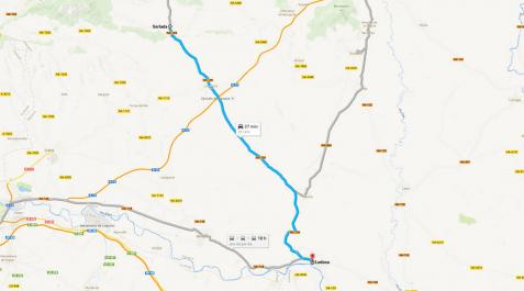 Dos fallecidos en sendos accidentes en la NA-129 en Lodosa y Sorlada