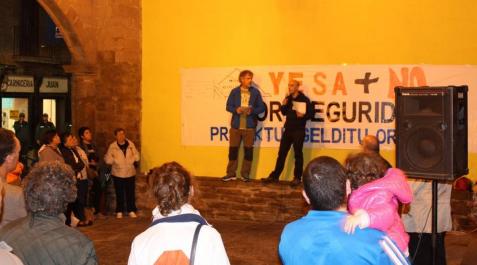 En la protesta de este viernes En la protesta de este viernes