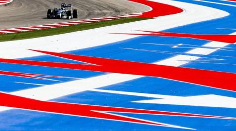 Rosberg, en Austin Rosberg, en Austin