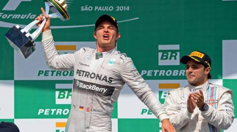 Rosberg gana por delante de Hamilton en Interlagos Rosberg gana por delante de Hamilton en Interlagos