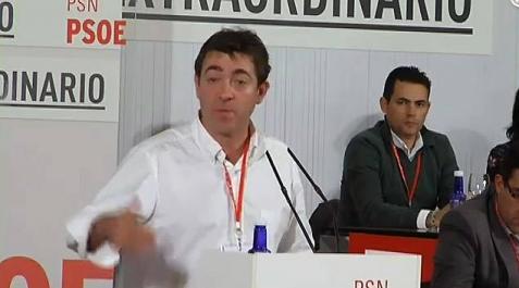 Roberto Jiménez, en el Congreso del PSN Roberto Jiménez, en el Congreso del PSN