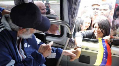 La imagen difundida en Granma La imagen difundida en Granma