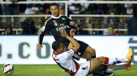 Cristiano, en la acción con Amaya. Cristiano, en la acción con Amaya.