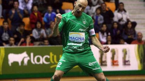 Javi Eseverri celebra un gol contra el Gran Canaria Javi Eseverri celebra un gol contra el Gran Canaria