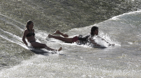Las temperaturas máximas rozan estos días los 35 grados.