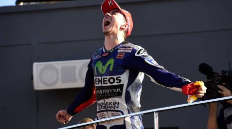 Jorge Lorenzo, campeón mundial de MotoGP al ganar en Valencia Jorge Lorenzo, campeón mundial de MotoGP al ganar en Valencia