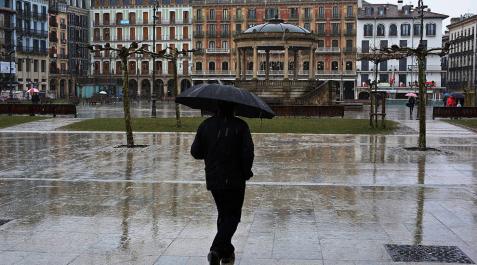 Toda Navarra está en alerta amarilla por lluvias y viento este lunes Toda Navarra está en alerta amarilla por lluvias y viento este lunes