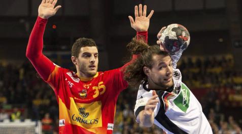 El navarro Niko Mindegia, contra Alemania. El navarro Niko Mindegia, contra Alemania.